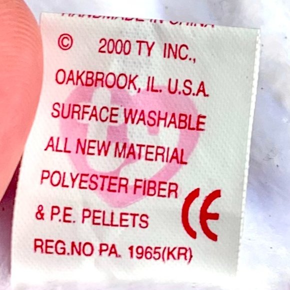 2000 4269 Halo II Retired Angel Teddy Bear Metallic Gold Ty Beanie Baby MWMT - Picture 6 of 6